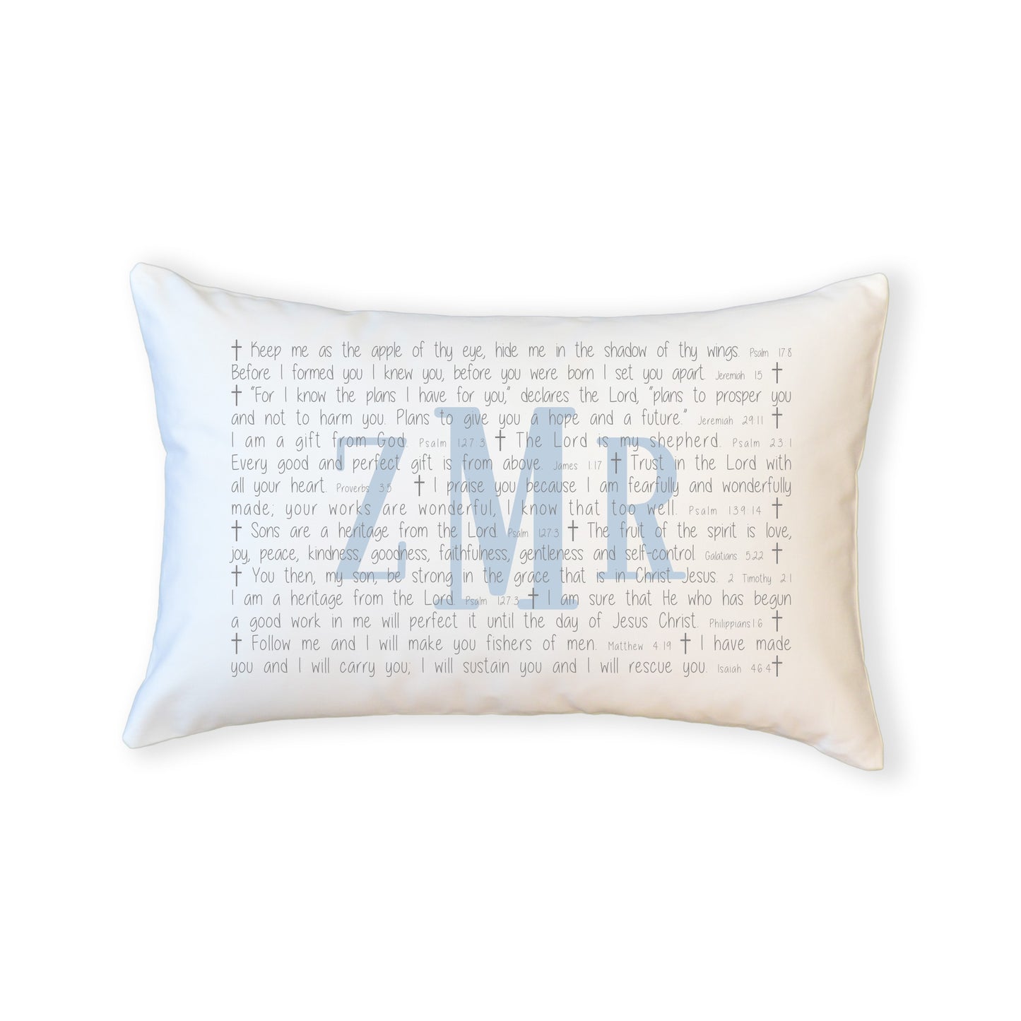 Scripture for Baby Boys (Apple of Thy Eye) - Boudoir Pillow