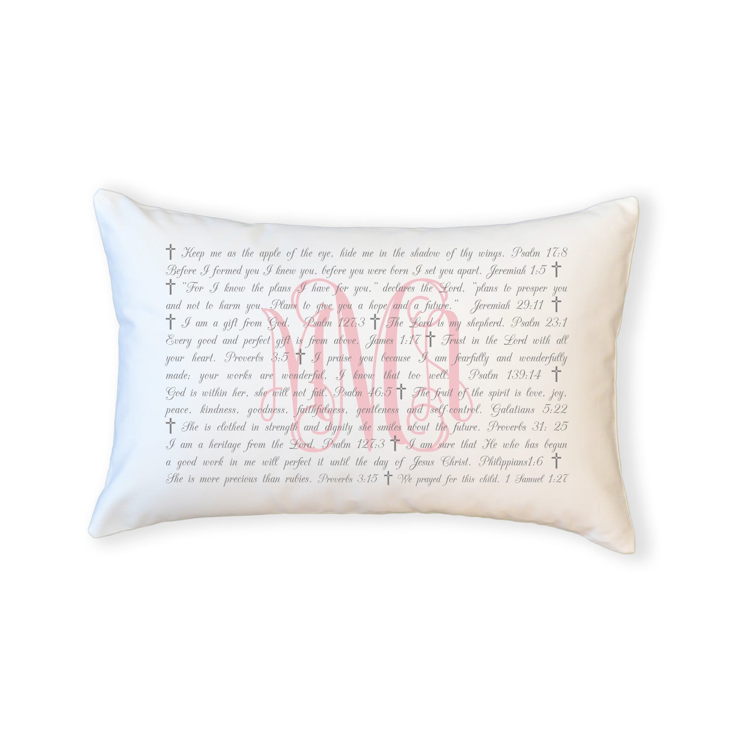 Scripture for Baby Girls (Apple of Thy Eye) - Boudoir Pillow