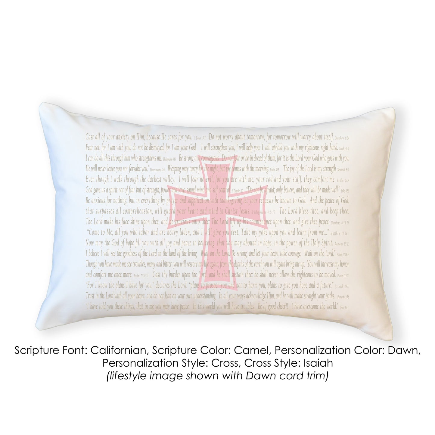 Scripture for Comfort (Cast) - Boudoir Pillow