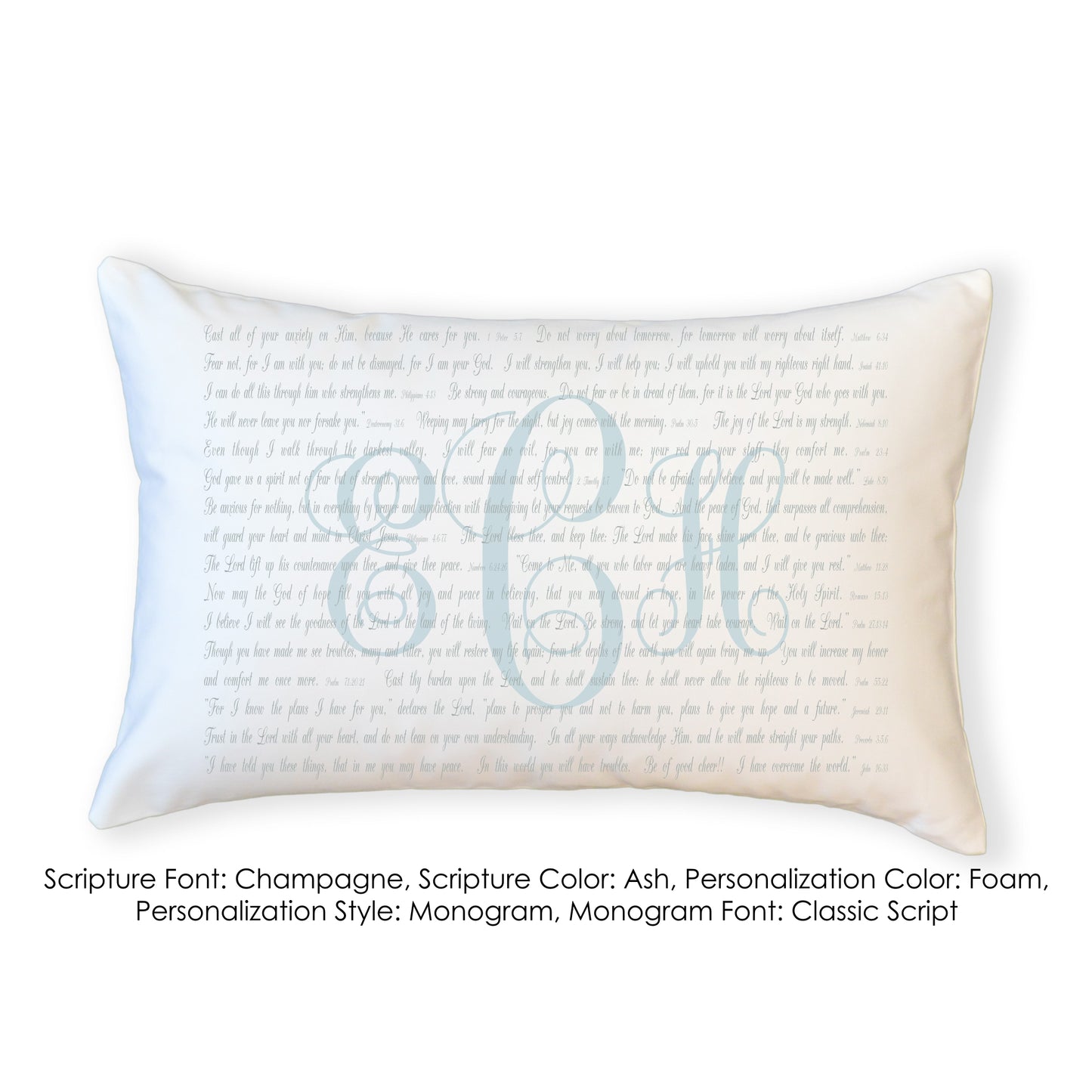 Scripture for Comfort (Cast) - Boudoir Pillow