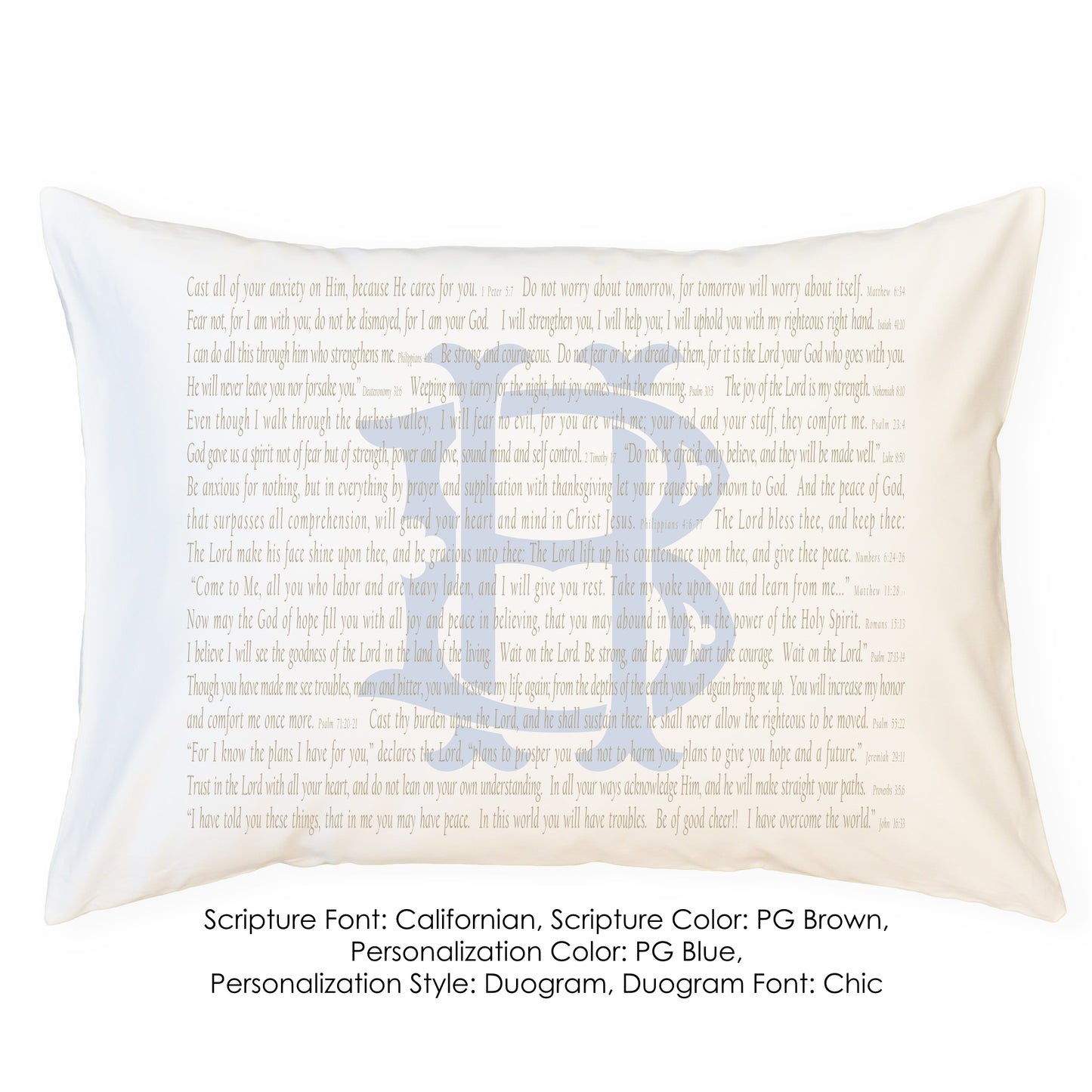 Scripture for Comfort (Cast) - Standard Pillowcase