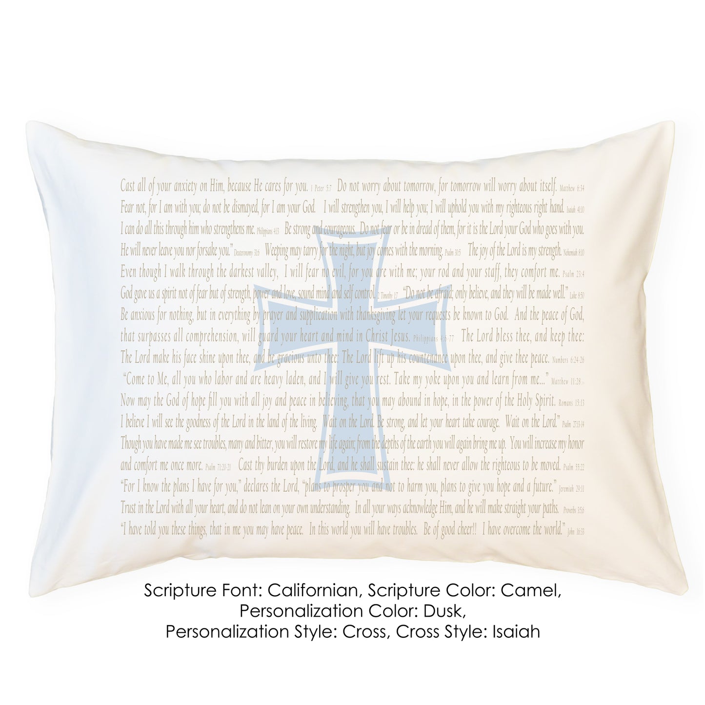 Scripture for Comfort (Cast) - Standard Pillowcase