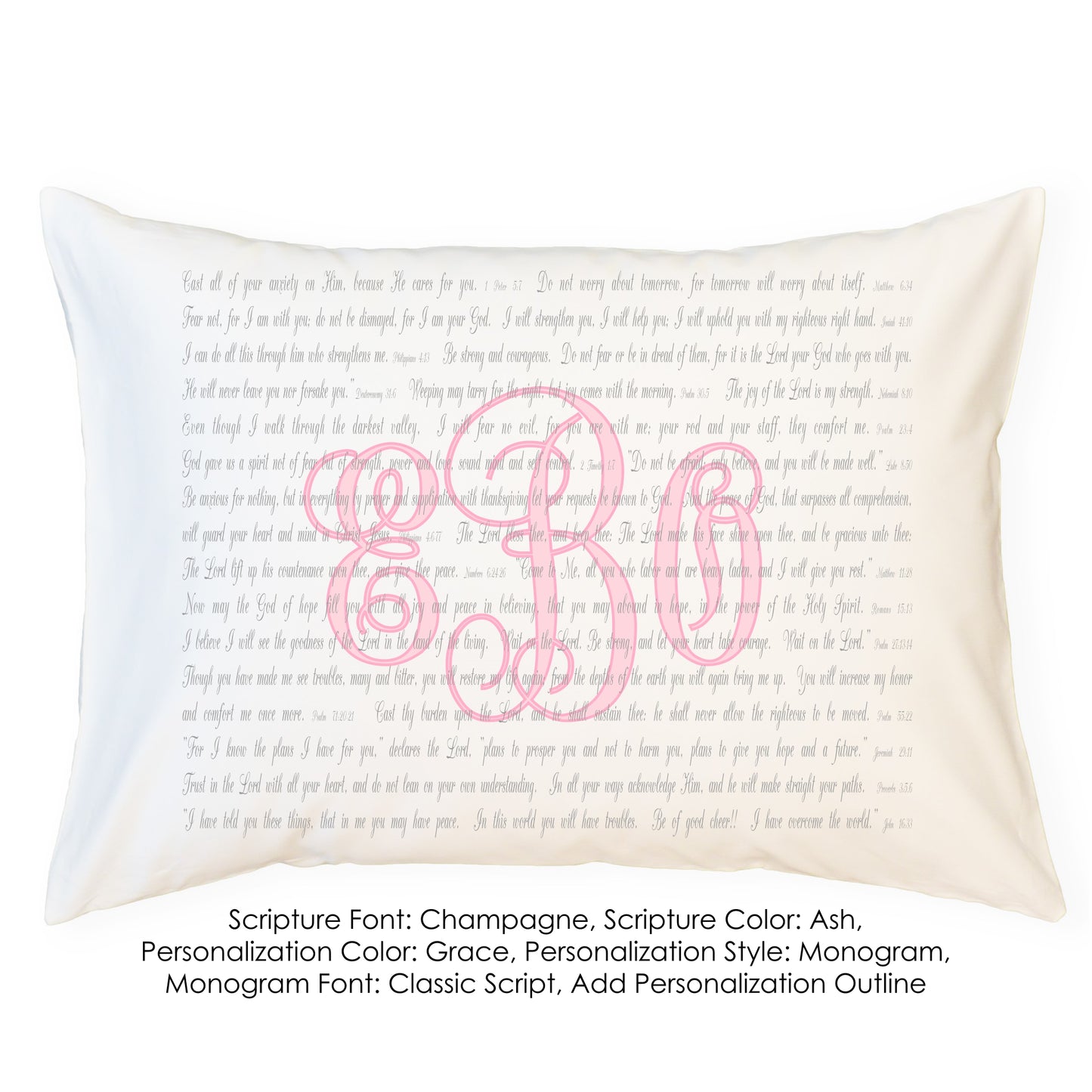 Scripture for Comfort (Cast) - Standard Pillowcase