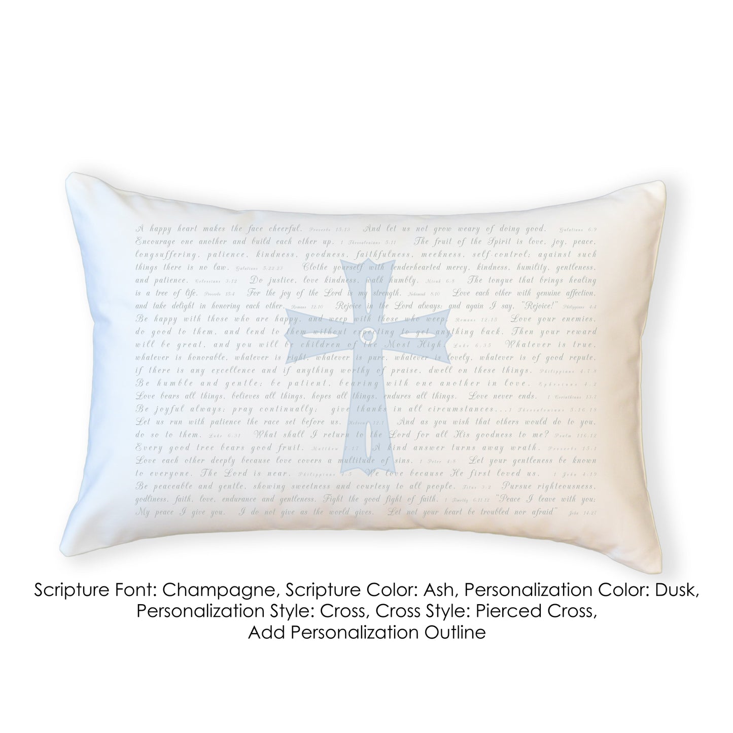 Scripture for the Happy Heart - Boudoir Pillow