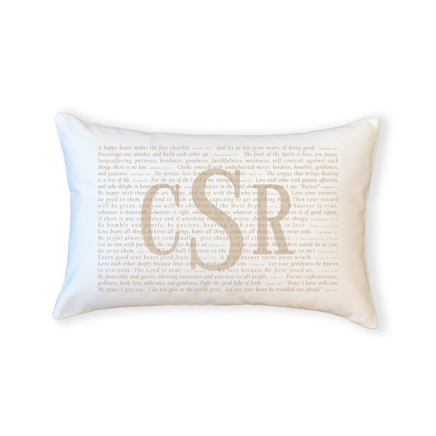 Scripture for the Happy Heart - Boudoir Pillow