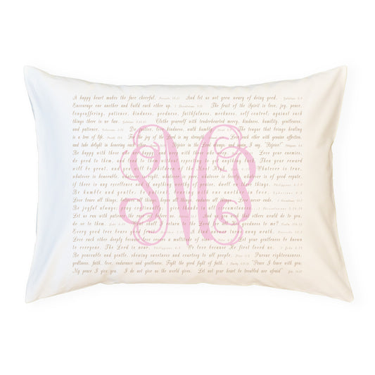 Scripture for the Happy Heart - Standard Pillowcase