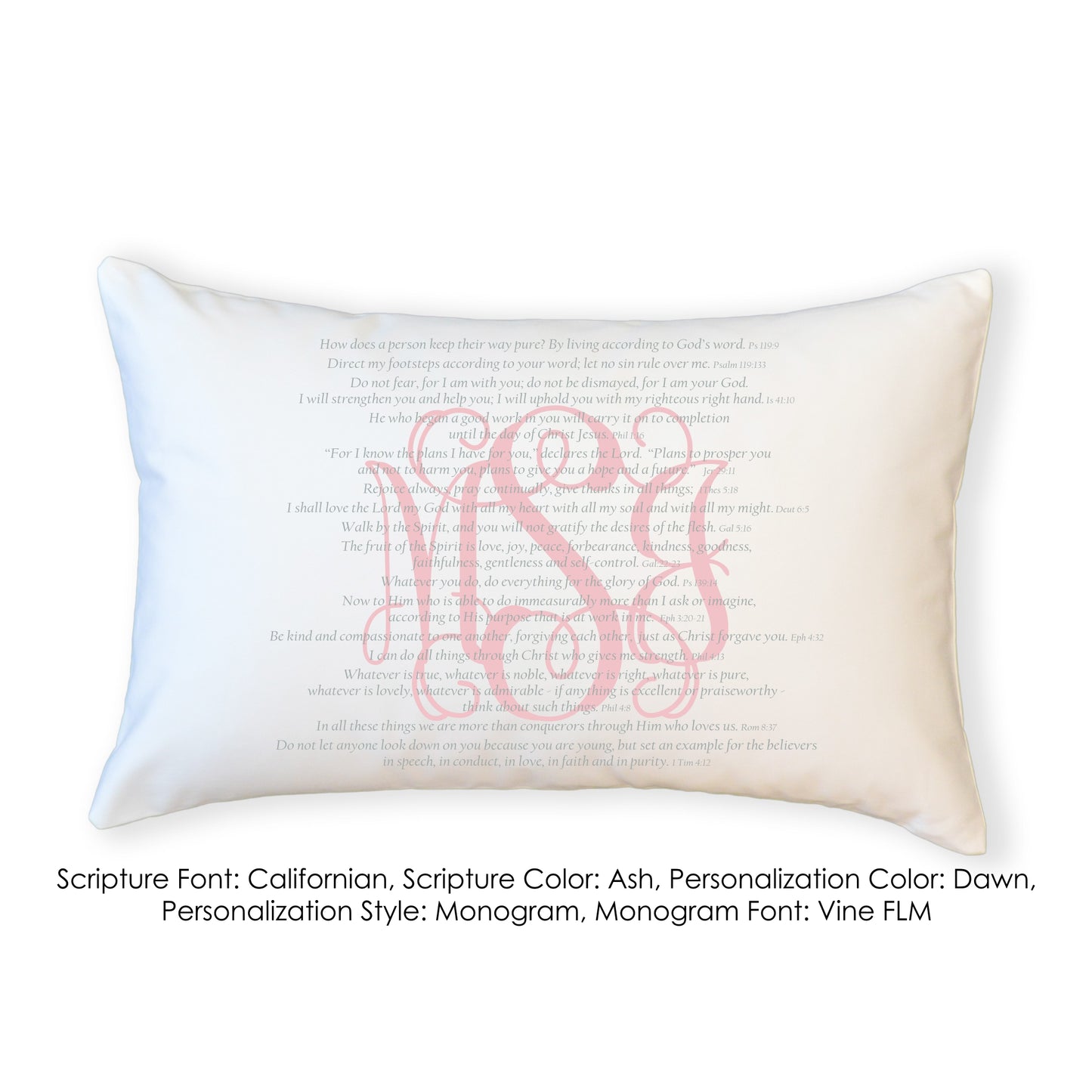 Scripture for Integrity - Boudoir Pillow