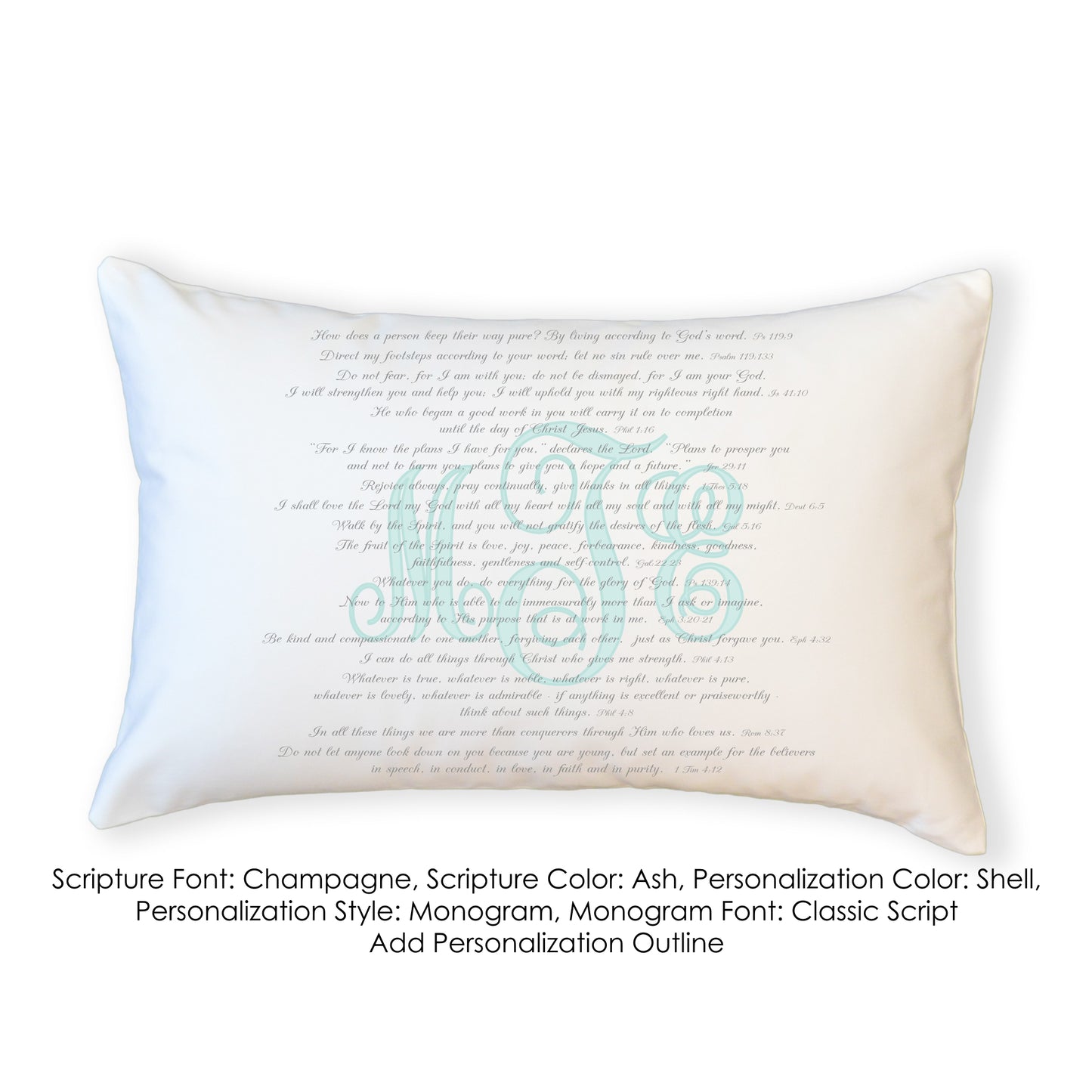 Scripture for Integrity - Boudoir Pillow