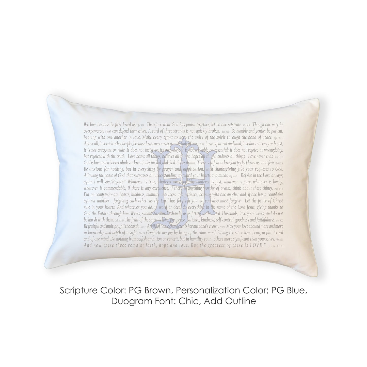 Scripture for Love & Marriage - Boudoir Pillow