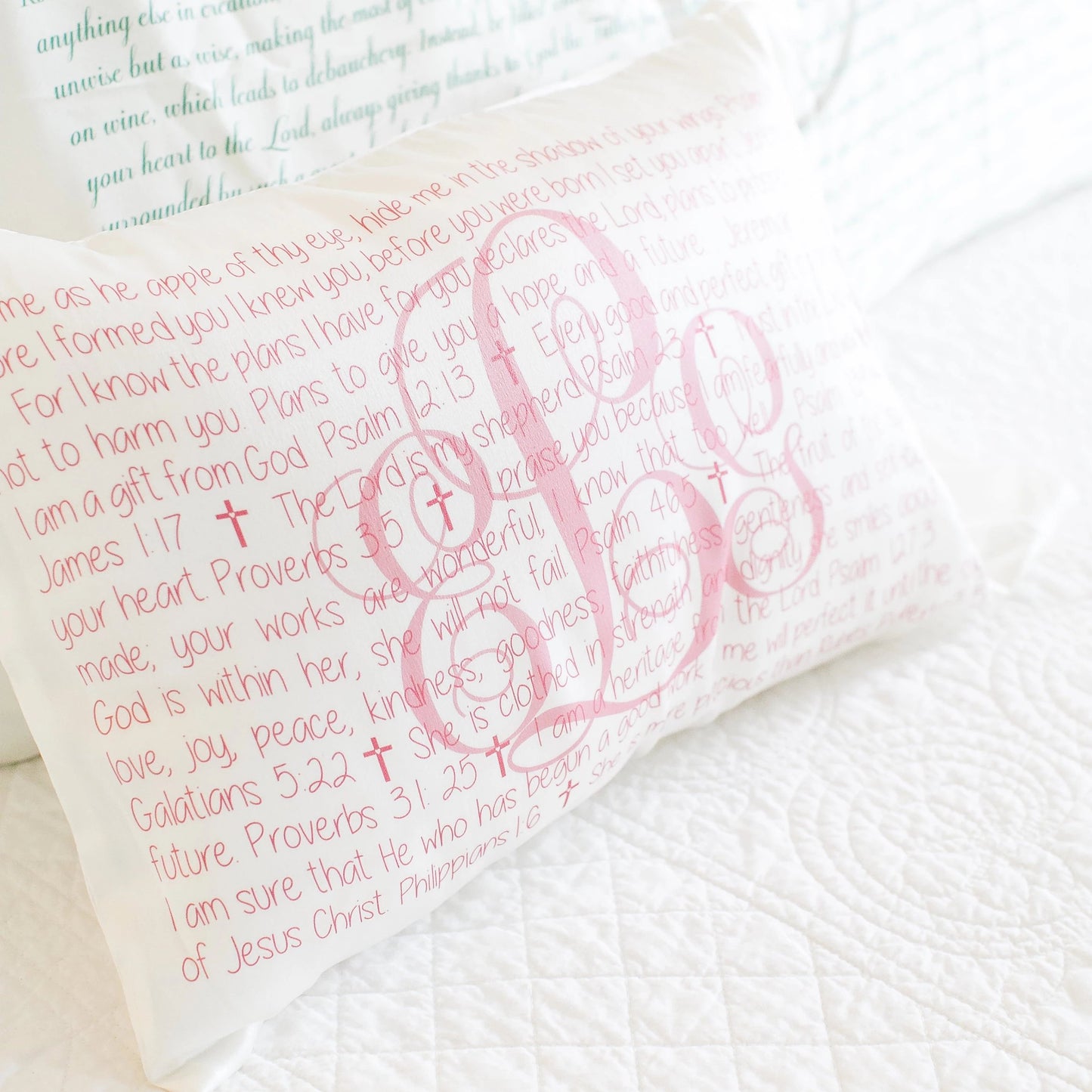 Scripture for Baby Girls (Apple of Thy Eye) - Boudoir Pillow
