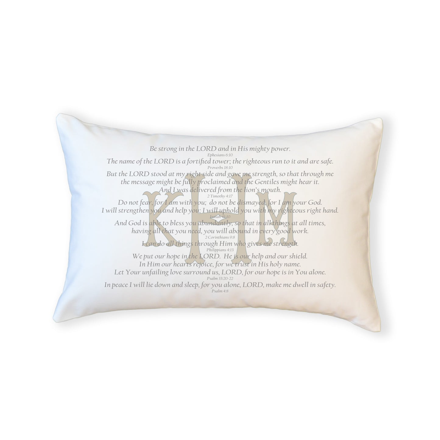 Scripture for Strength - Boudoir Pillow