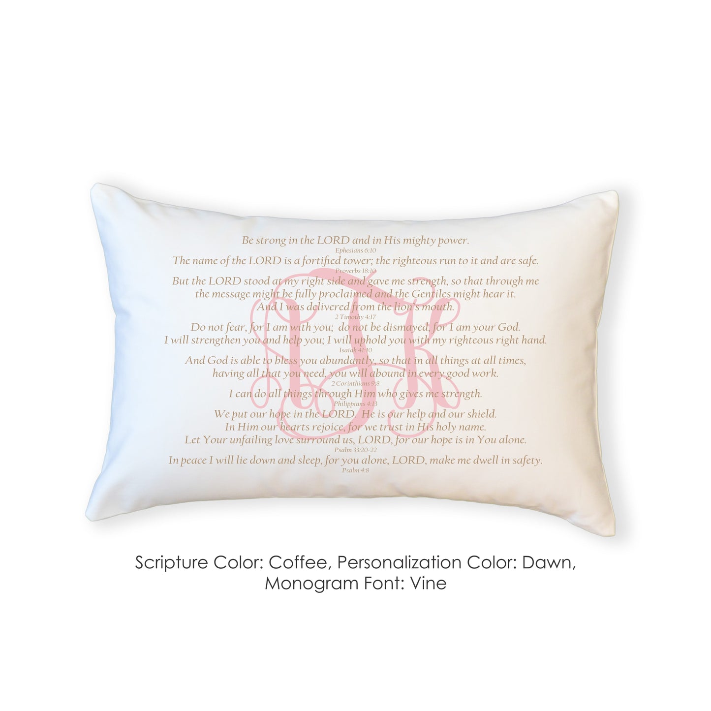 Scripture for Strength - Boudoir Pillow