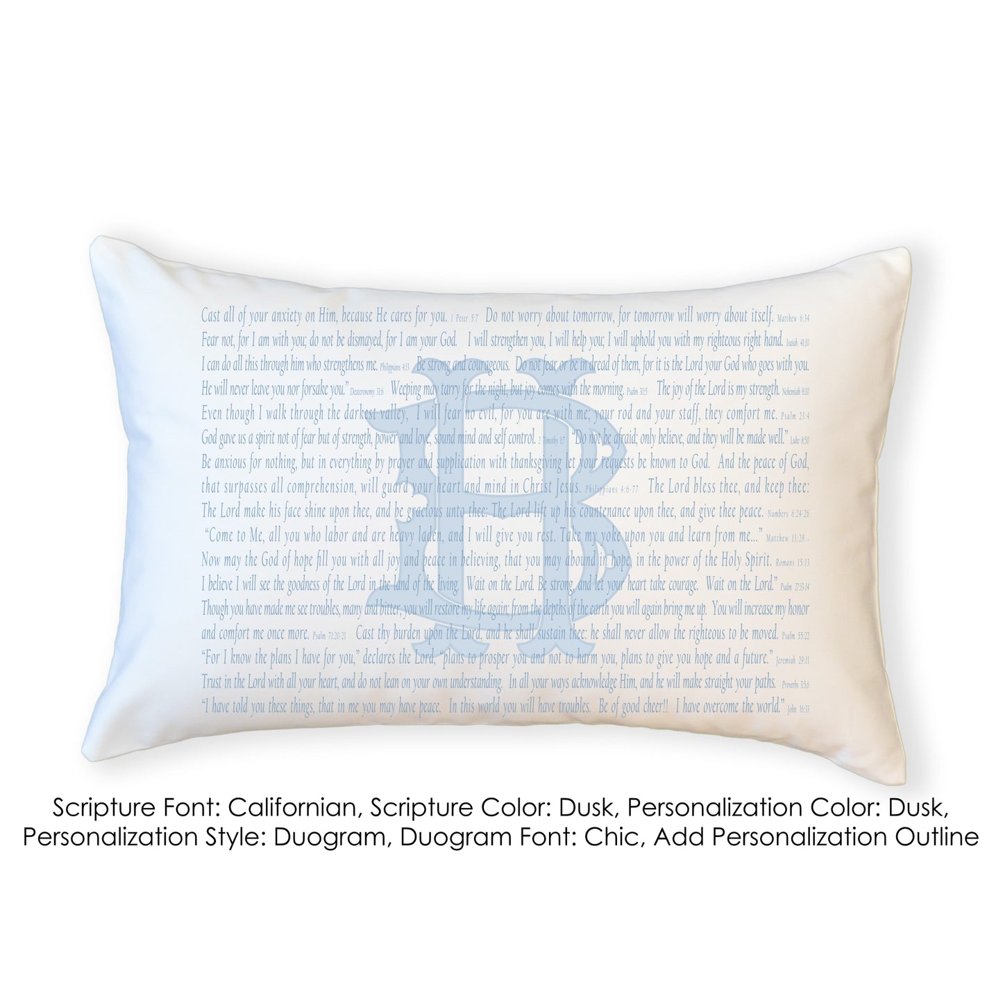 Scripture for Comfort (Cast) - Boudoir Pillow