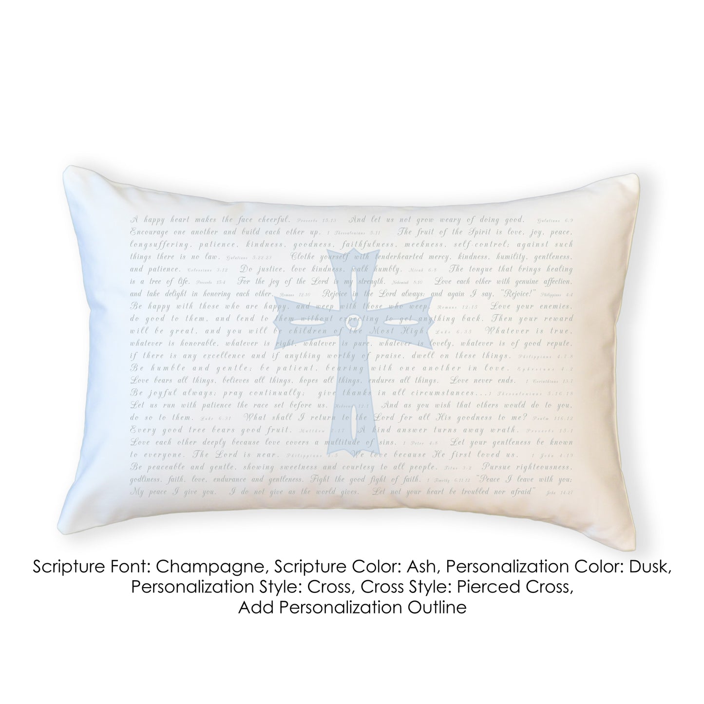 Scripture for the Happy Heart - Boudoir Pillow