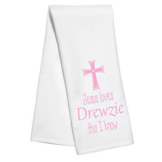 Jesus Loves Me (Pink) - Hand Towel