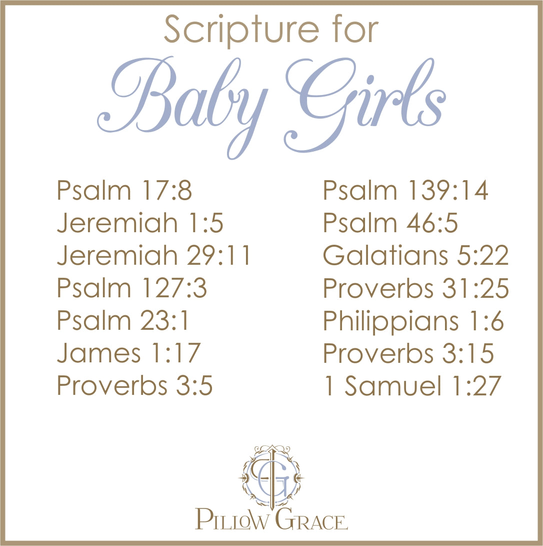 Scripture for Baby Girls (Apple of Thy Eye) - Boudoir Pillow