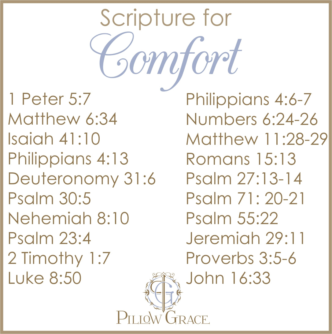 Scripture for Comfort (Cast) - Boudoir Pillow